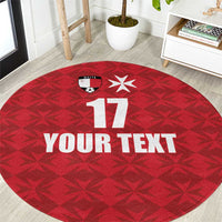 Custom Malta Football Jersey Go Champions Round Carpet Red Style