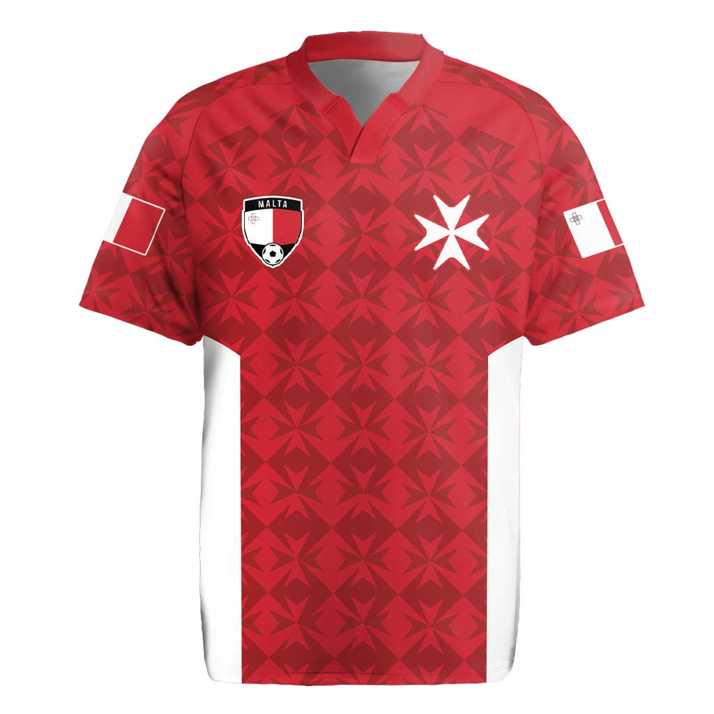Custom Malta Football Jersey Go Champions Rugby Jersey Red Style