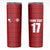 Custom Malta Football Jersey Go Champions Skinny Tumbler Red Style