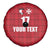 Custom Malta Football Jersey Go Champions Spare Tire Cover Red Style