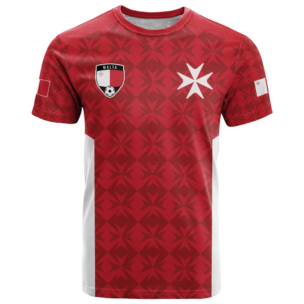 Custom Malta Football Jersey Go Champions T Shirt Red Style