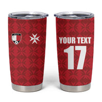 Custom Malta Football Jersey Go Champions Tumbler Cup Red Style