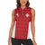 Custom Malta Football Jersey Go Champions Women Sleeveless Polo Shirt Red Style