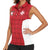 Custom Malta Football Jersey Go Champions Women Sleeveless Polo Shirt Red Style
