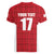 Custom Malta Football Jersey Go Champions Women V-Neck T-Shirt Red Style