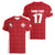Custom Malta Football Jersey Go Champions Women V-Neck T-Shirt Red Style