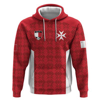 Custom Malta Football Jersey Go Champions Zip Hoodie Red Style