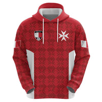 Custom Malta Football Jersey Go Champions Zip Hoodie Red Style