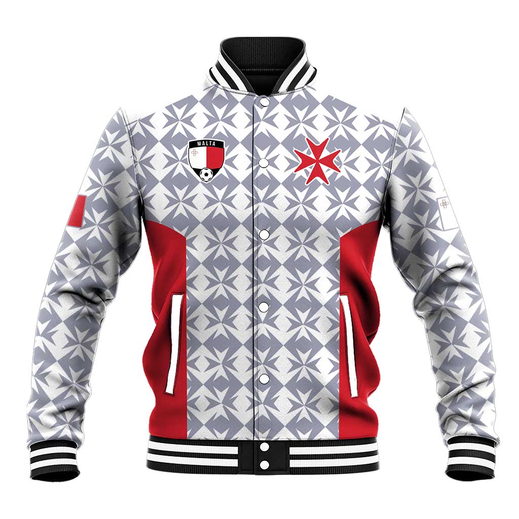 Custom Malta Football Jersey Go Champions Baseball Jacket White Style