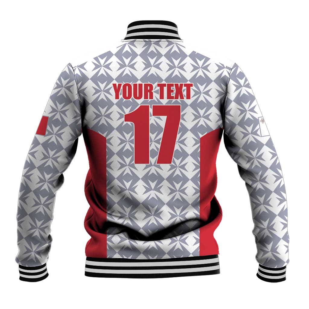 Custom Malta Football Jersey Go Champions Baseball Jacket White Style