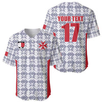 Custom Malta Football Jersey Go Champions Baseball Jersey White Style