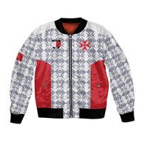 Custom Malta Football Jersey Go Champions Bomber Jacket White Style