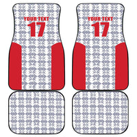 Custom Malta Football Jersey Go Champions Car Mats White Style