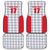 Custom Malta Football Jersey Go Champions Car Mats White Style