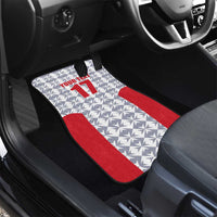 Custom Malta Football Jersey Go Champions Car Mats White Style