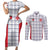 Custom Malta Football Jersey Go Champions Couples Matching Short Sleeve Bodycon Dress and Long Sleeve Button Shirt White Style