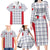 Custom Malta Football Jersey Go Champions Family Matching Long Sleeve Bodycon Dress and Hawaiian Shirt White Style