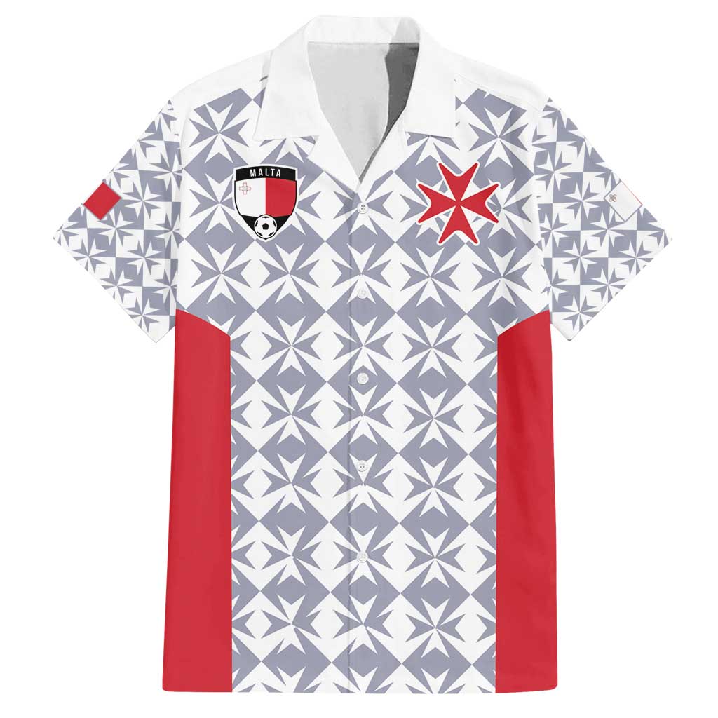 Custom Malta Football Jersey Go Champions Family Matching Long Sleeve Bodycon Dress and Hawaiian Shirt White Style