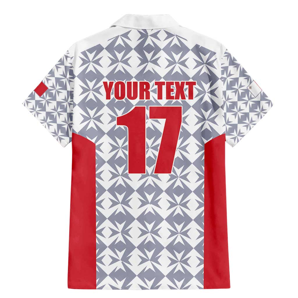 Custom Malta Football Jersey Go Champions Family Matching Mermaid Dress and Hawaiian Shirt White Style