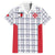 Custom Malta Football Jersey Go Champions Family Matching Off The Shoulder Long Sleeve Dress and Hawaiian Shirt White Style