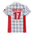 Custom Malta Football Jersey Go Champions Family Matching Off The Shoulder Long Sleeve Dress and Hawaiian Shirt White Style