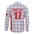 Custom Malta Football Jersey Go Champions Family Matching Off The Shoulder Long Sleeve Dress and Hawaiian Shirt White Style