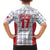 Custom Malta Football Jersey Go Champions Family Matching Puletasi and Hawaiian Shirt White Style