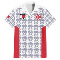 Custom Malta Football Jersey Go Champions Family Matching Summer Maxi Dress and Hawaiian Shirt White Style