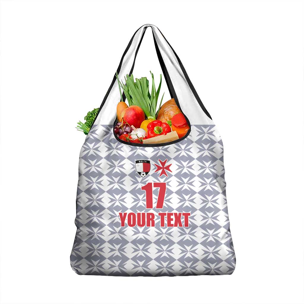 Custom Malta Football Jersey Go Champions Grocery Bag White Style