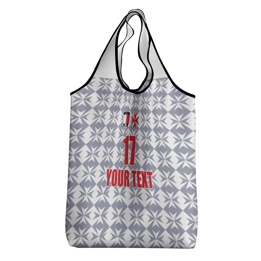 Custom Malta Football Jersey Go Champions Grocery Bag White Style