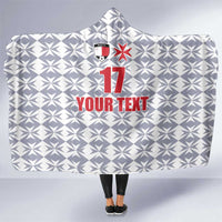 Custom Malta Football Jersey Go Champions Hooded Blanket White Style