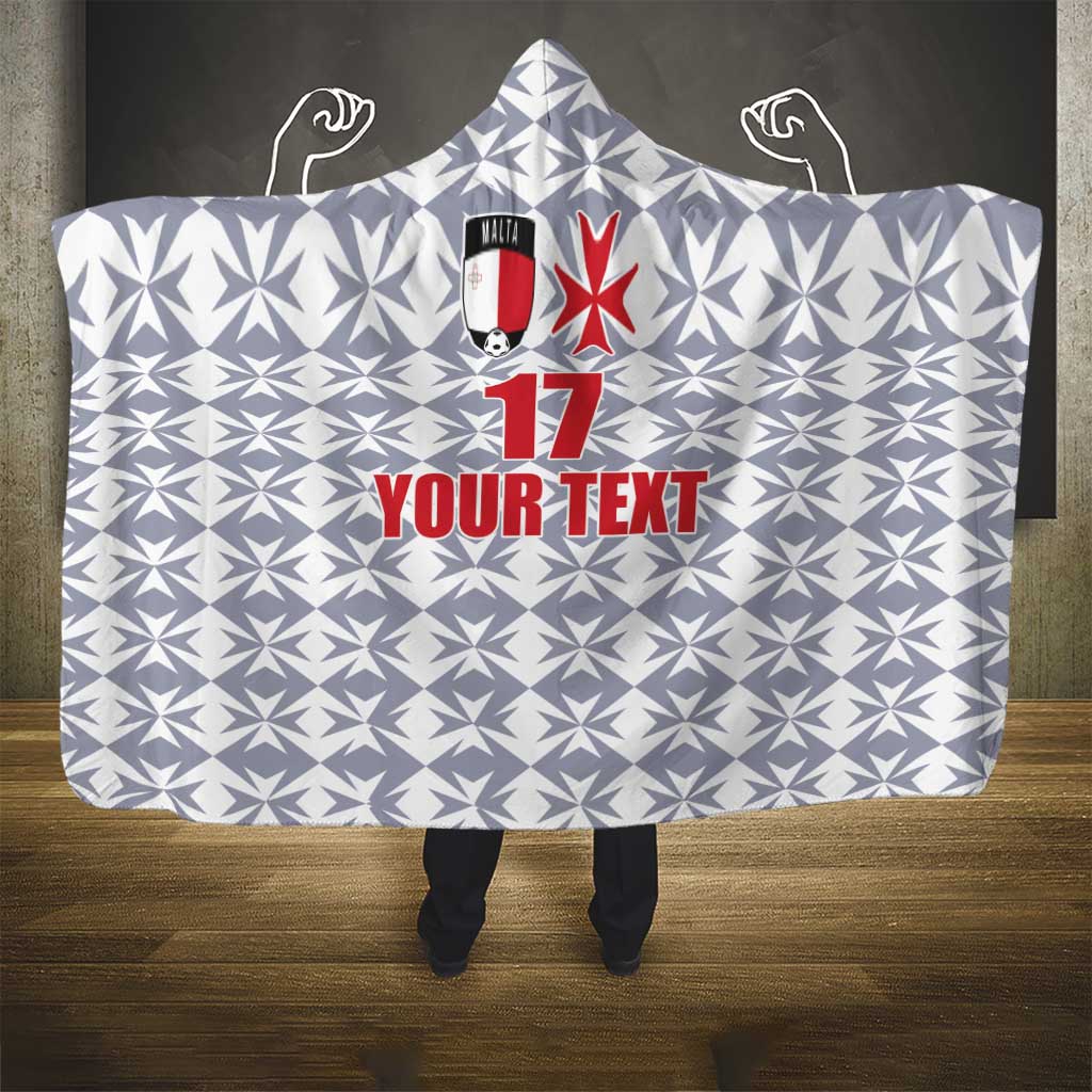 Custom Malta Football Jersey Go Champions Hooded Blanket White Style