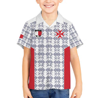 Custom Malta Football Jersey Go Champions Kid Hawaiian Shirt White Style