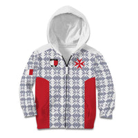 Custom Malta Football Jersey Go Champions Kid Hoodie White Style