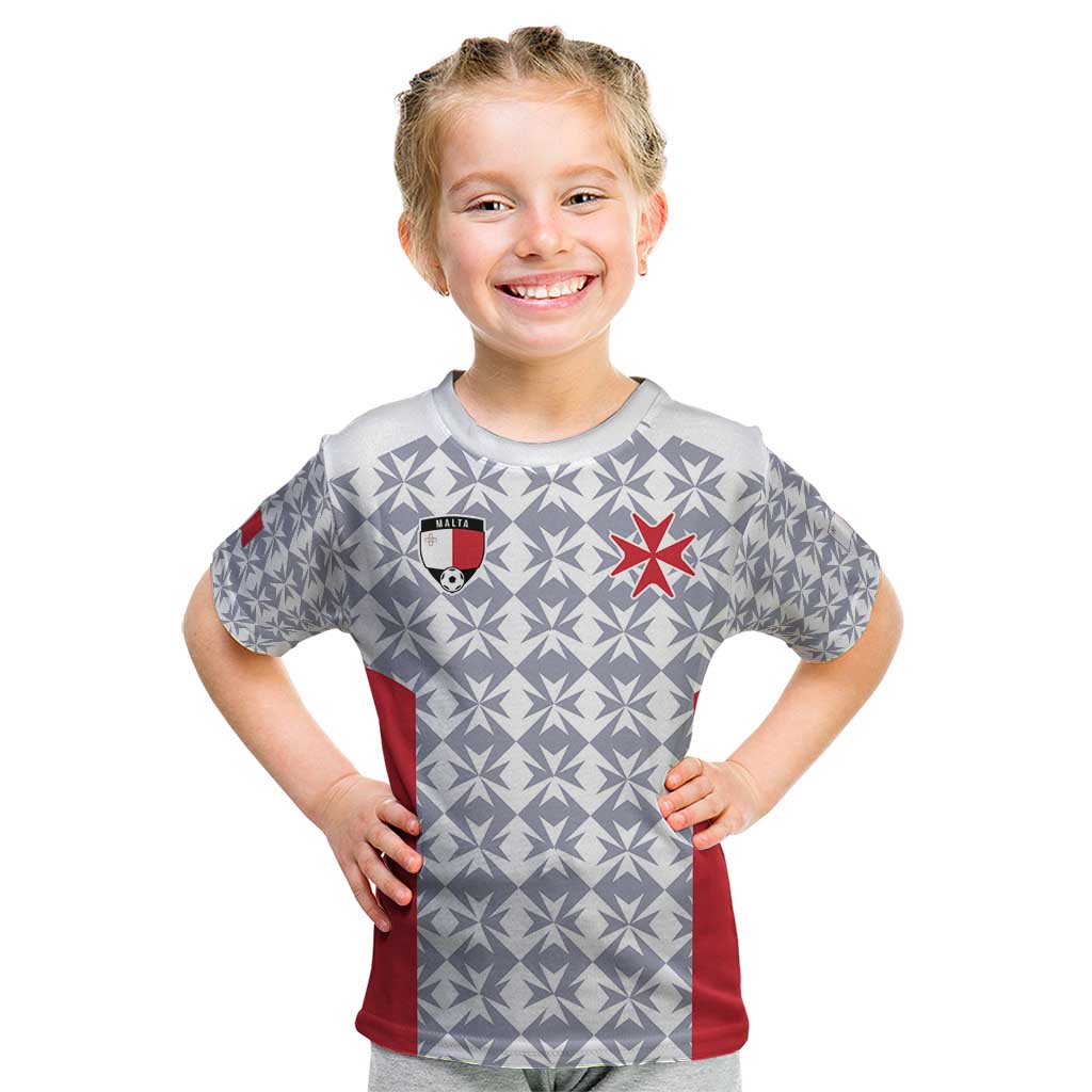 Custom Malta Football Jersey Go Champions Kid T Shirt White Style