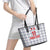 Custom Malta Football Jersey Go Champions Leather Tote Bag White Style