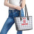 Custom Malta Football Jersey Go Champions Leather Tote Bag White Style