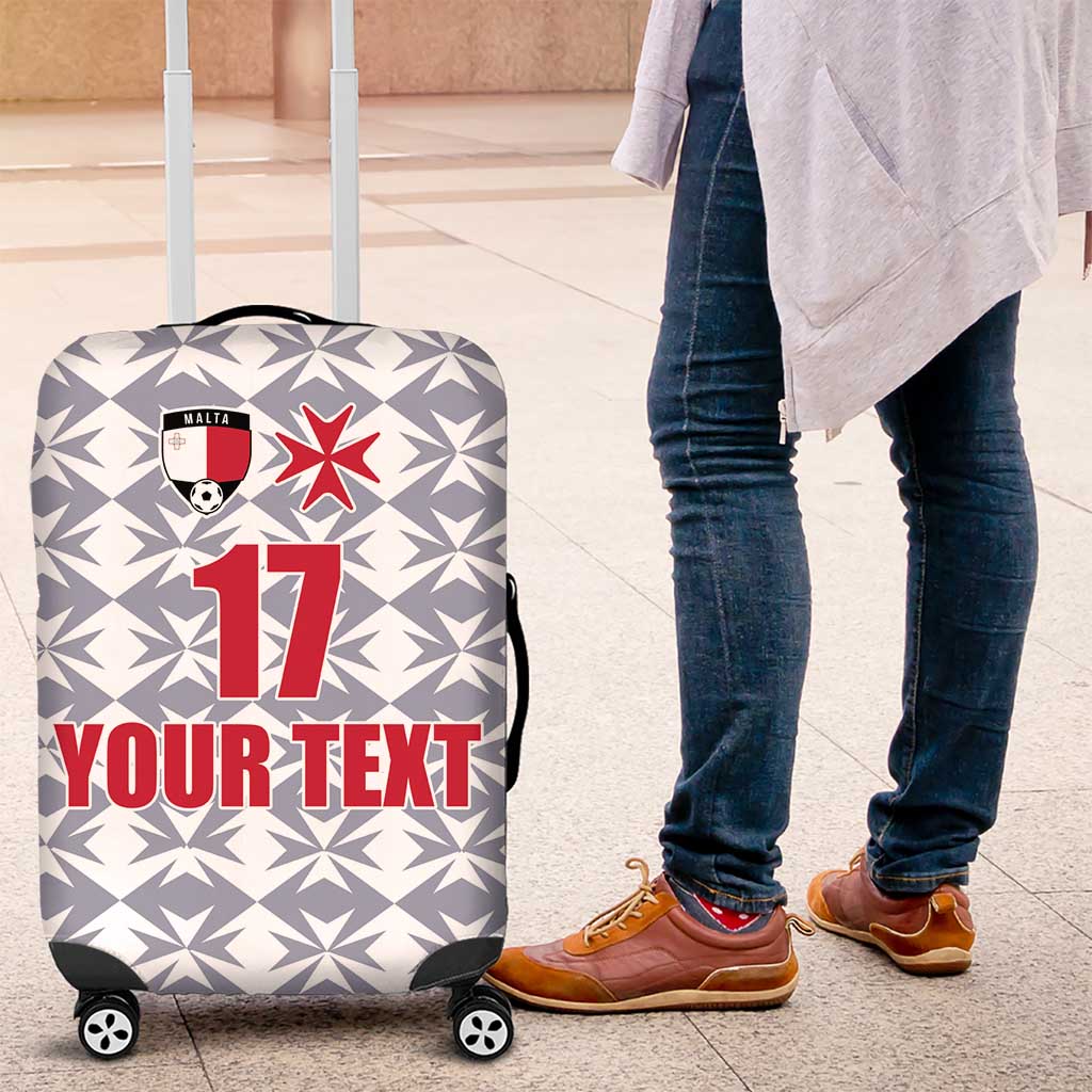 Custom Malta Football Jersey Go Champions Luggage Cover White Style