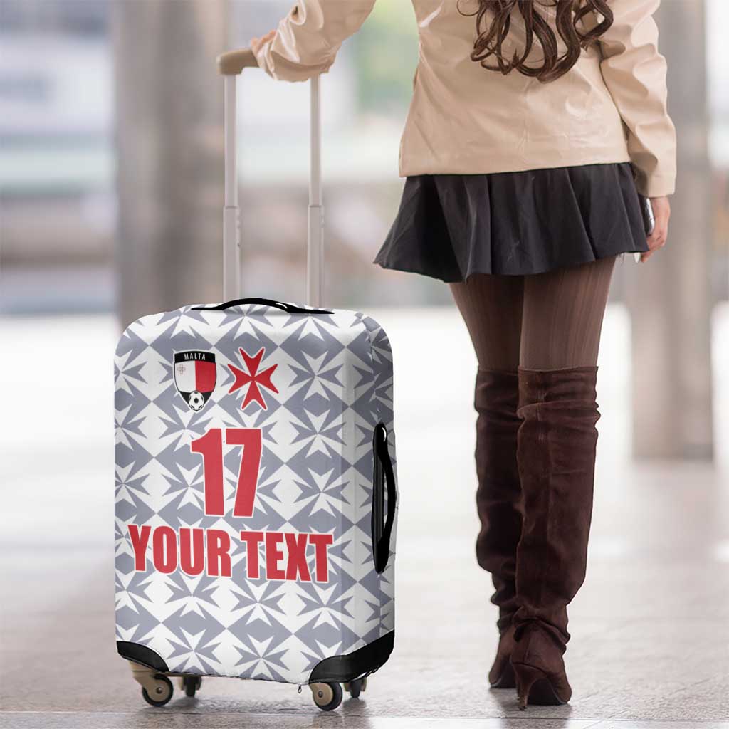 Custom Malta Football Jersey Go Champions Luggage Cover White Style