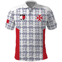 Custom Malta Football Jersey Go Champions Polo Shirt White Style