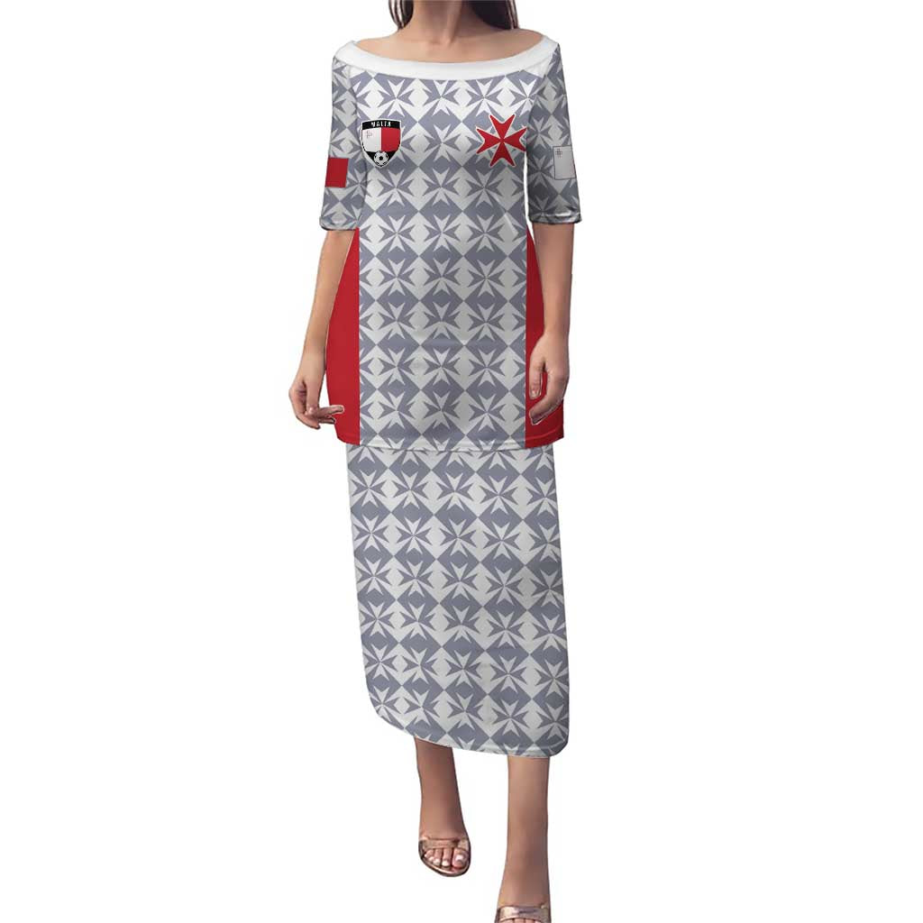 Custom Malta Football Jersey Go Champions Puletasi White Style