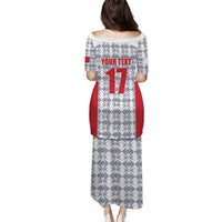 Custom Malta Football Jersey Go Champions Puletasi White Style