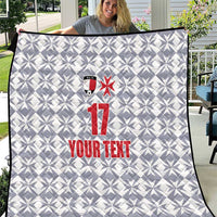 Custom Malta Football Jersey Go Champions Quilt White Style