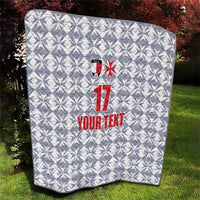 Custom Malta Football Jersey Go Champions Quilt White Style