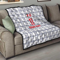 Custom Malta Football Jersey Go Champions Quilt White Style