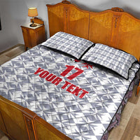 Custom Malta Football Jersey Go Champions Quilt Bed Set White Style