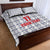 Custom Malta Football Jersey Go Champions Quilt Bed Set White Style