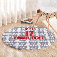 Custom Malta Football Jersey Go Champions Round Carpet White Style