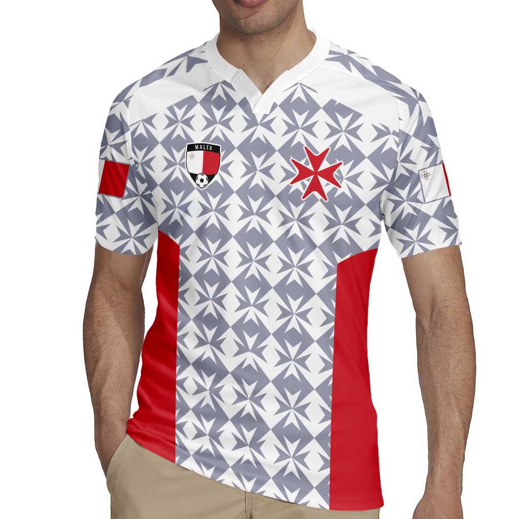 Custom Malta Football Jersey Go Champions Rugby Jersey White Style