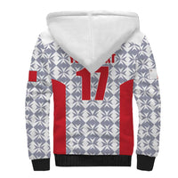 Custom Malta Football Jersey Go Champions Sherpa Hoodie White Style